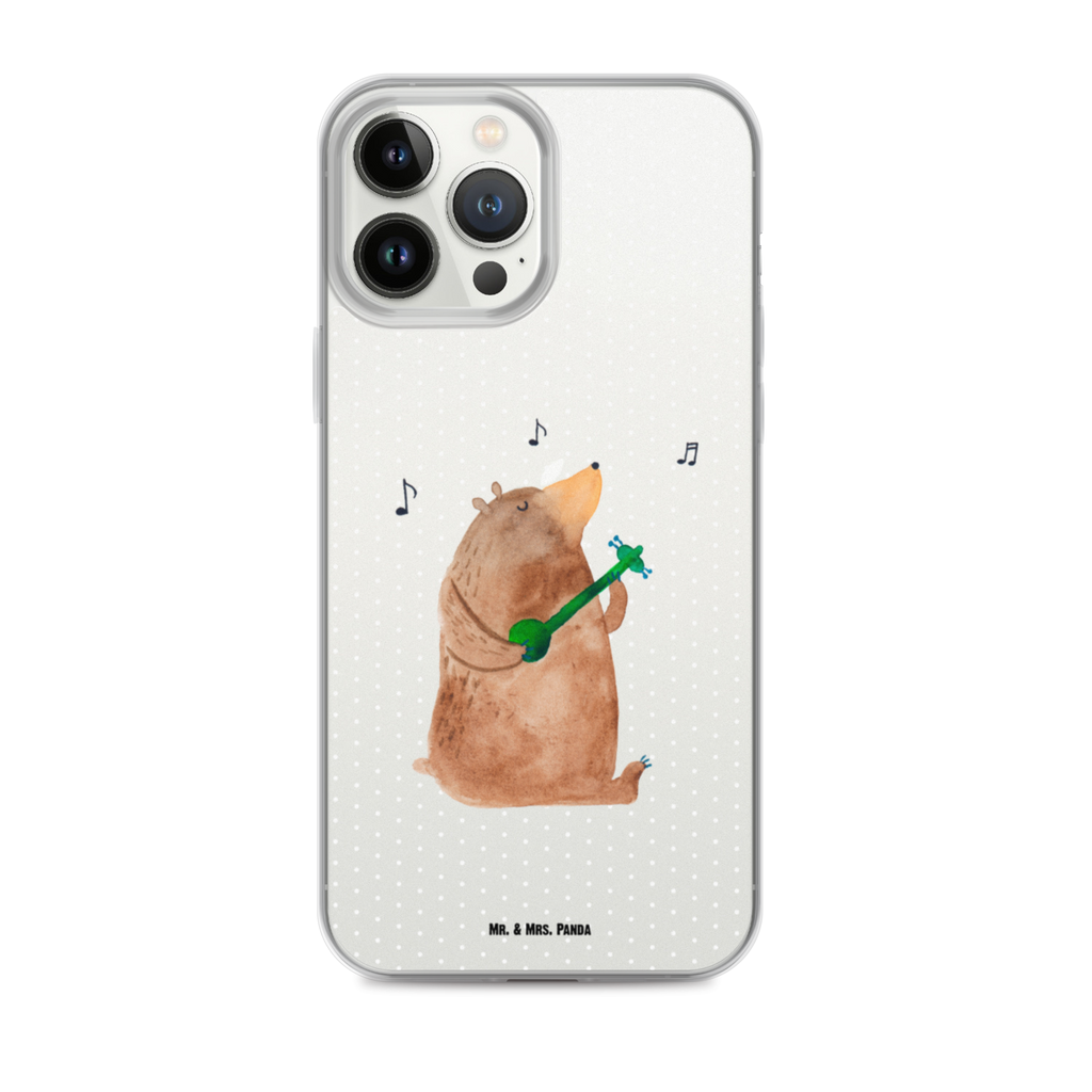 Handyhülle Bär Gitarre Handyhülle, Handycover, Transparente Handyhülle, Flexible Handyhülle, Handyschutz, Transparent, Durchsichtig, Schutzhülle für Handy, Stilvolle Handyhülle, Robuste Handyhülle, Schutz vor Kratzern, Schützende Handyhülle, Bär, Teddy, Teddybär