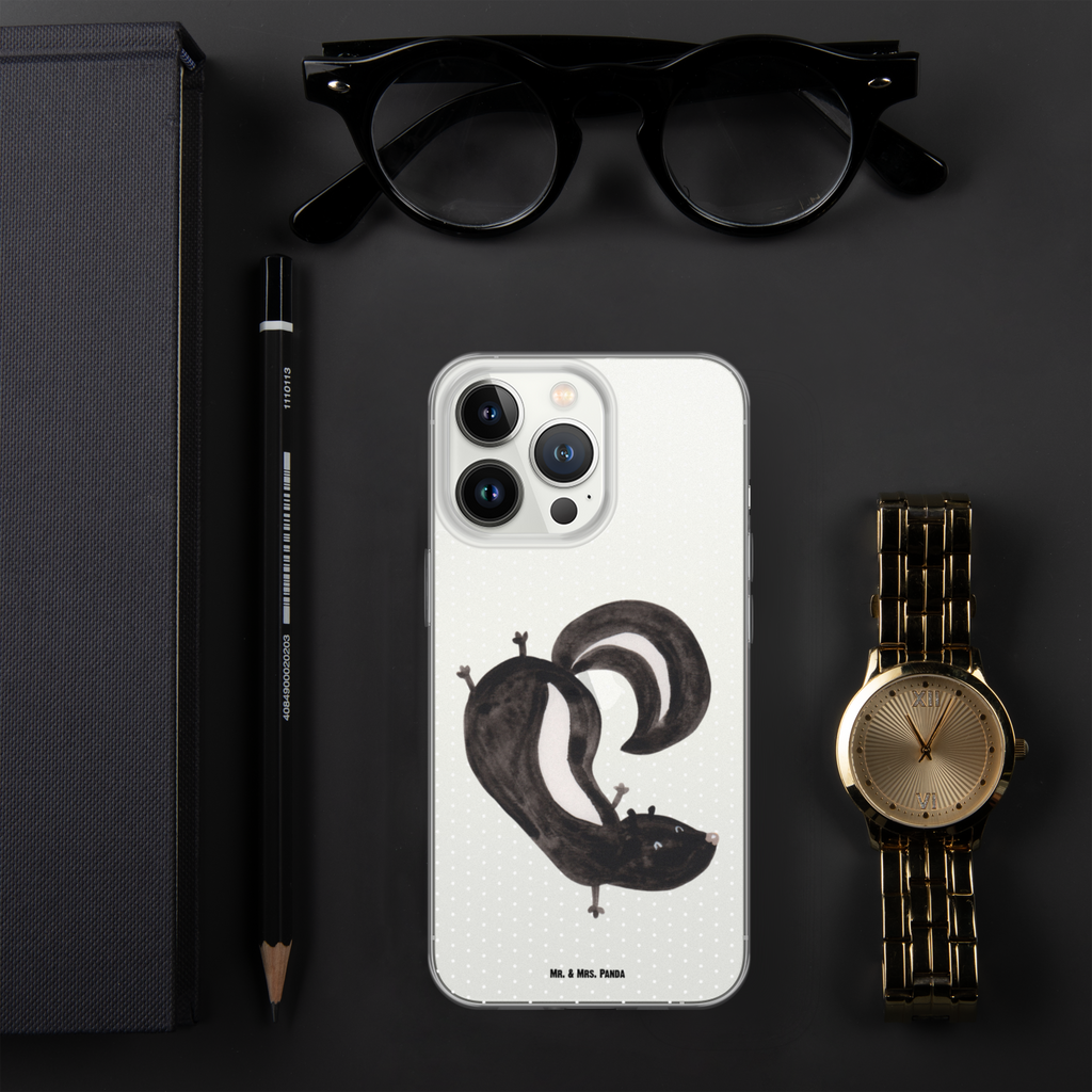 Handyhülle Stinktier Handstand Handyhülle, Handycover, Transparente Handyhülle, Flexible Handyhülle, Handyschutz, Transparent, Durchsichtig, Schutzhülle für Handy, Stilvolle Handyhülle, Robuste Handyhülle, Schutz vor Kratzern, Schützende Handyhülle, Stinktier, Skunk, Wildtier, Raubtier, Stinker, Stinki, Spielplatz, verpielt, Kind