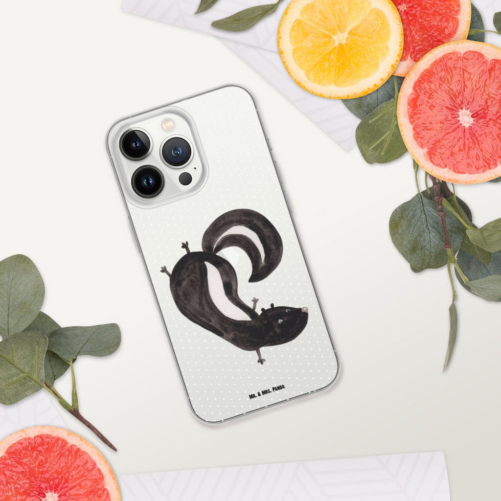 Handyhülle Stinktier Handstand Handyhülle, Handycover, Transparente Handyhülle, Flexible Handyhülle, Handyschutz, Transparent, Durchsichtig, Schutzhülle für Handy, Stilvolle Handyhülle, Robuste Handyhülle, Schutz vor Kratzern, Schützende Handyhülle, Stinktier, Skunk, Wildtier, Raubtier, Stinker, Stinki, Spielplatz, verpielt, Kind