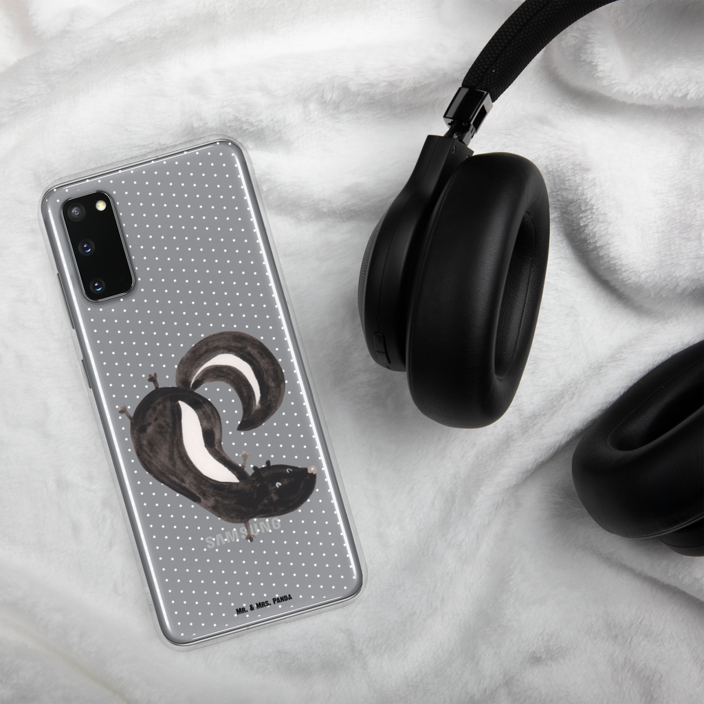 Handyhülle Stinktier Handstand Handyhülle, Handycover, Transparente Handyhülle, Flexible Handyhülle, Handyschutz, Transparent, Durchsichtig, Schutzhülle für Handy, Stilvolle Handyhülle, Robuste Handyhülle, Schutz vor Kratzern, Schützende Handyhülle, Stinktier, Skunk, Wildtier, Raubtier, Stinker, Stinki, Spielplatz, verpielt, Kind