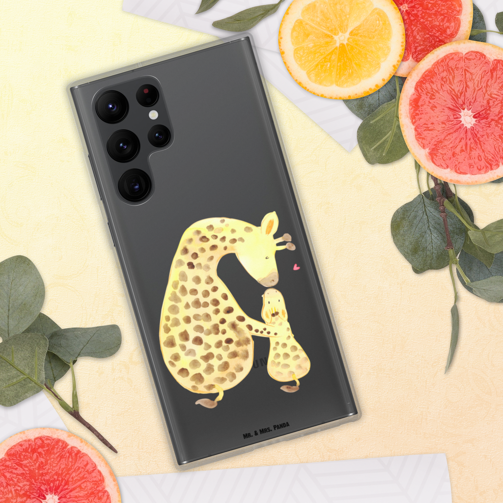 Handyhülle Giraffe mit Kind Giraffe, Kind, Mutter, Mama, Tochter, Sohn, Lieblingsmensch Handyhülle, Handycover, Transparente Handyhülle, Flexible Handyhülle, Handyschutz, Transparent, Durchsichtig, Schutzhülle für Handy, Stilvolle Handyhülle, Robuste Handyhülle, Schutz vor Kratzern, Schützende Handyhülle  Afrika, Wildtiere