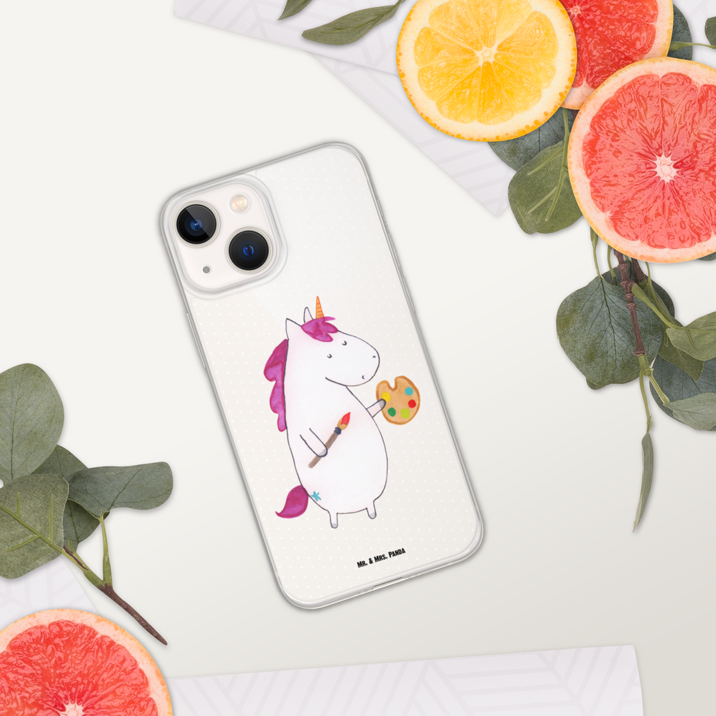 Handyhülle Einhorn Künstler Handyhülle, Handycover, Transparente Handyhülle, Flexible Handyhülle, Handyschutz, Transparent, Durchsichtig, Schutzhülle für Handy, Stilvolle Handyhülle, Robuste Handyhülle, Schutz vor Kratzern, Schützende Handyhülle, Einhorn, Einhörner, Einhorn Deko, Pegasus, Unicorn, Englisch, Künstler, Artist, Malen, Zeichnen, Welt, Farbe, Stift, Pinsel, Geschenk, Maler