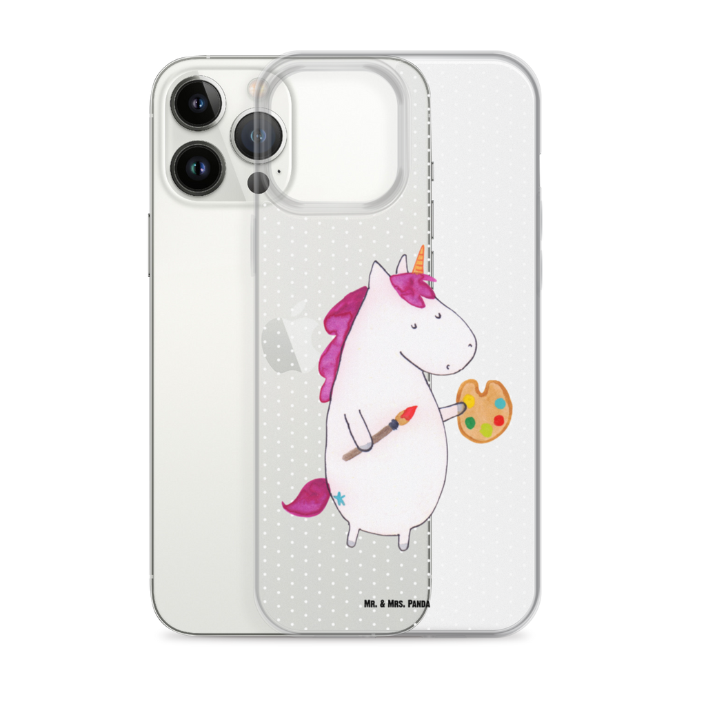 Handyhülle Einhorn Künstler Handyhülle, Handycover, Transparente Handyhülle, Flexible Handyhülle, Handyschutz, Transparent, Durchsichtig, Schutzhülle für Handy, Stilvolle Handyhülle, Robuste Handyhülle, Schutz vor Kratzern, Schützende Handyhülle, Einhorn, Einhörner, Einhorn Deko, Pegasus, Unicorn, Englisch, Künstler, Artist, Malen, Zeichnen, Welt, Farbe, Stift, Pinsel, Geschenk, Maler