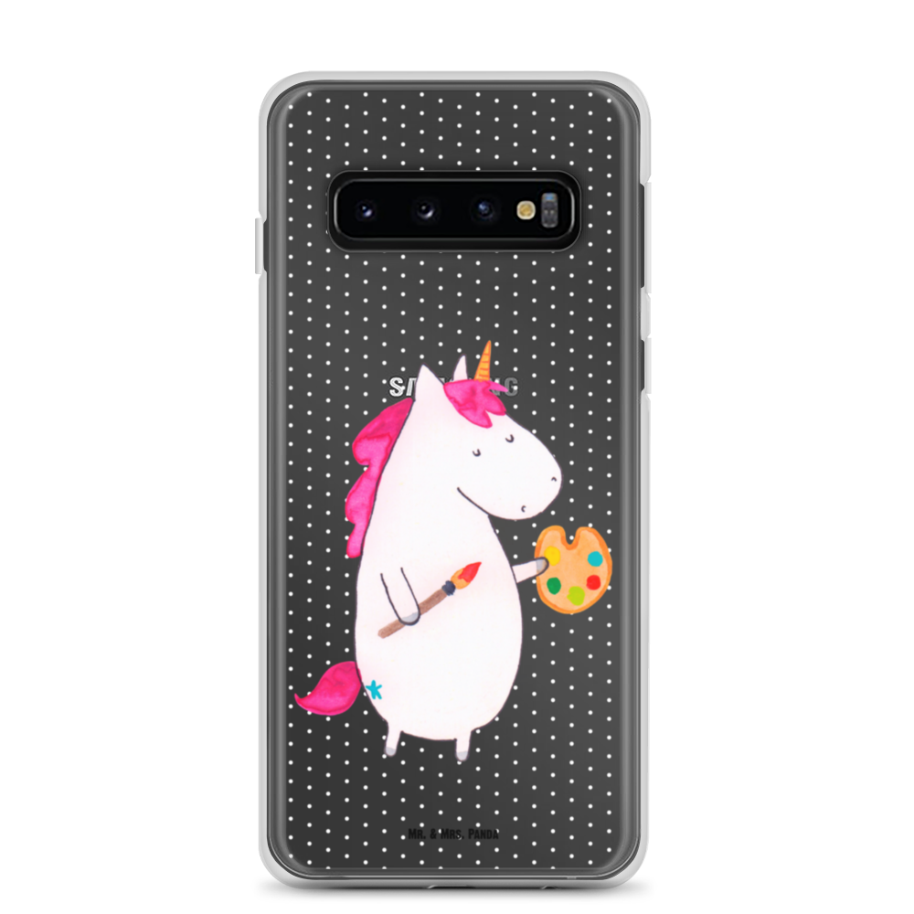 Handyhülle Einhorn Künstler Handyhülle, Handycover, Transparente Handyhülle, Flexible Handyhülle, Handyschutz, Transparent, Durchsichtig, Schutzhülle für Handy, Stilvolle Handyhülle, Robuste Handyhülle, Schutz vor Kratzern, Schützende Handyhülle, Einhorn, Einhörner, Einhorn Deko, Pegasus, Unicorn, Englisch, Künstler, Artist, Malen, Zeichnen, Welt, Farbe, Stift, Pinsel, Geschenk, Maler