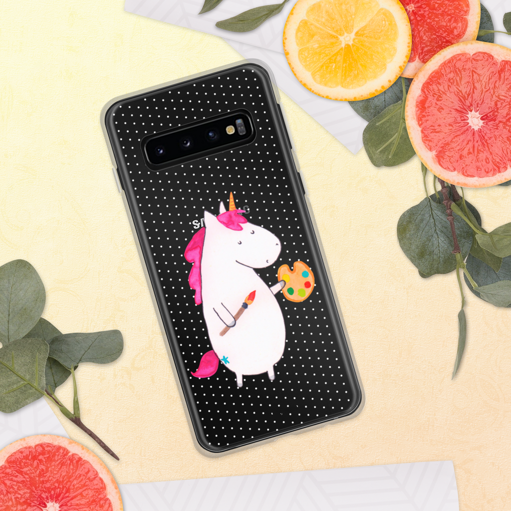 Handyhülle Einhorn Künstler Handyhülle, Handycover, Transparente Handyhülle, Flexible Handyhülle, Handyschutz, Transparent, Durchsichtig, Schutzhülle für Handy, Stilvolle Handyhülle, Robuste Handyhülle, Schutz vor Kratzern, Schützende Handyhülle, Einhorn, Einhörner, Einhorn Deko, Pegasus, Unicorn, Englisch, Künstler, Artist, Malen, Zeichnen, Welt, Farbe, Stift, Pinsel, Geschenk, Maler
