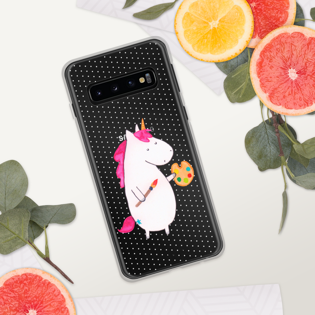 Handyhülle Einhorn Künstler Handyhülle, Handycover, Transparente Handyhülle, Flexible Handyhülle, Handyschutz, Transparent, Durchsichtig, Schutzhülle für Handy, Stilvolle Handyhülle, Robuste Handyhülle, Schutz vor Kratzern, Schützende Handyhülle, Einhorn, Einhörner, Einhorn Deko, Pegasus, Unicorn, Englisch, Künstler, Artist, Malen, Zeichnen, Welt, Farbe, Stift, Pinsel, Geschenk, Maler