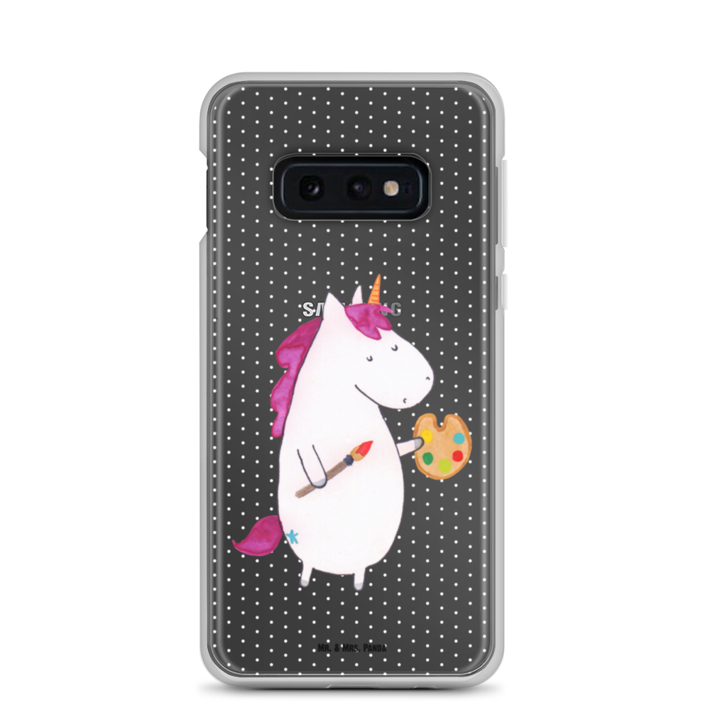 Handyhülle Einhorn Künstler Handyhülle, Handycover, Transparente Handyhülle, Flexible Handyhülle, Handyschutz, Transparent, Durchsichtig, Schutzhülle für Handy, Stilvolle Handyhülle, Robuste Handyhülle, Schutz vor Kratzern, Schützende Handyhülle, Einhorn, Einhörner, Einhorn Deko, Pegasus, Unicorn, Englisch, Künstler, Artist, Malen, Zeichnen, Welt, Farbe, Stift, Pinsel, Geschenk, Maler