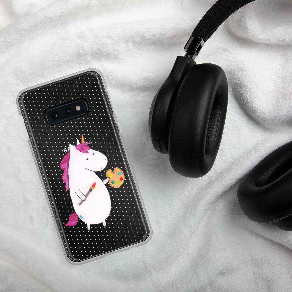 Handyhülle Einhorn Künstler Handyhülle, Handycover, Transparente Handyhülle, Flexible Handyhülle, Handyschutz, Transparent, Durchsichtig, Schutzhülle für Handy, Stilvolle Handyhülle, Robuste Handyhülle, Schutz vor Kratzern, Schützende Handyhülle, Einhorn, Einhörner, Einhorn Deko, Pegasus, Unicorn, Englisch, Künstler, Artist, Malen, Zeichnen, Welt, Farbe, Stift, Pinsel, Geschenk, Maler