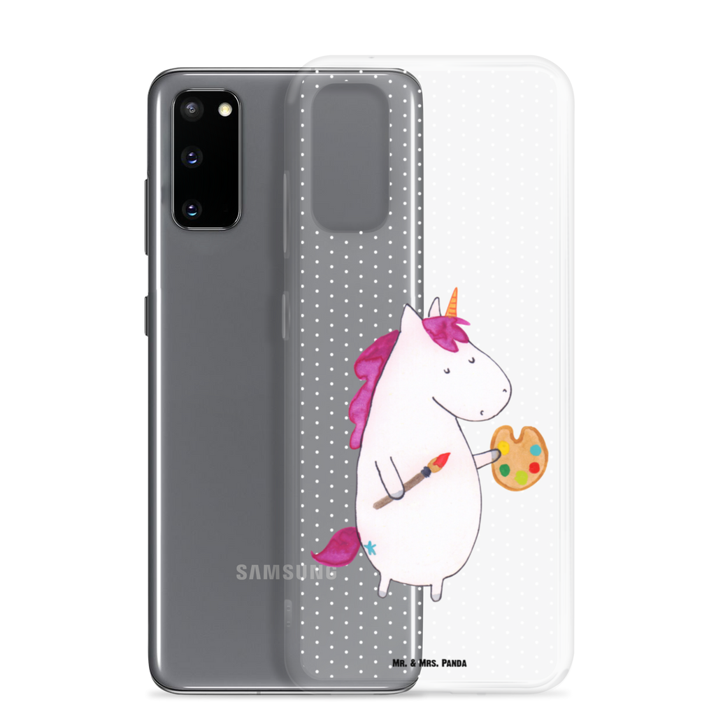 Handyhülle Einhorn Künstler Handyhülle, Handycover, Transparente Handyhülle, Flexible Handyhülle, Handyschutz, Transparent, Durchsichtig, Schutzhülle für Handy, Stilvolle Handyhülle, Robuste Handyhülle, Schutz vor Kratzern, Schützende Handyhülle, Einhorn, Einhörner, Einhorn Deko, Pegasus, Unicorn, Englisch, Künstler, Artist, Malen, Zeichnen, Welt, Farbe, Stift, Pinsel, Geschenk, Maler