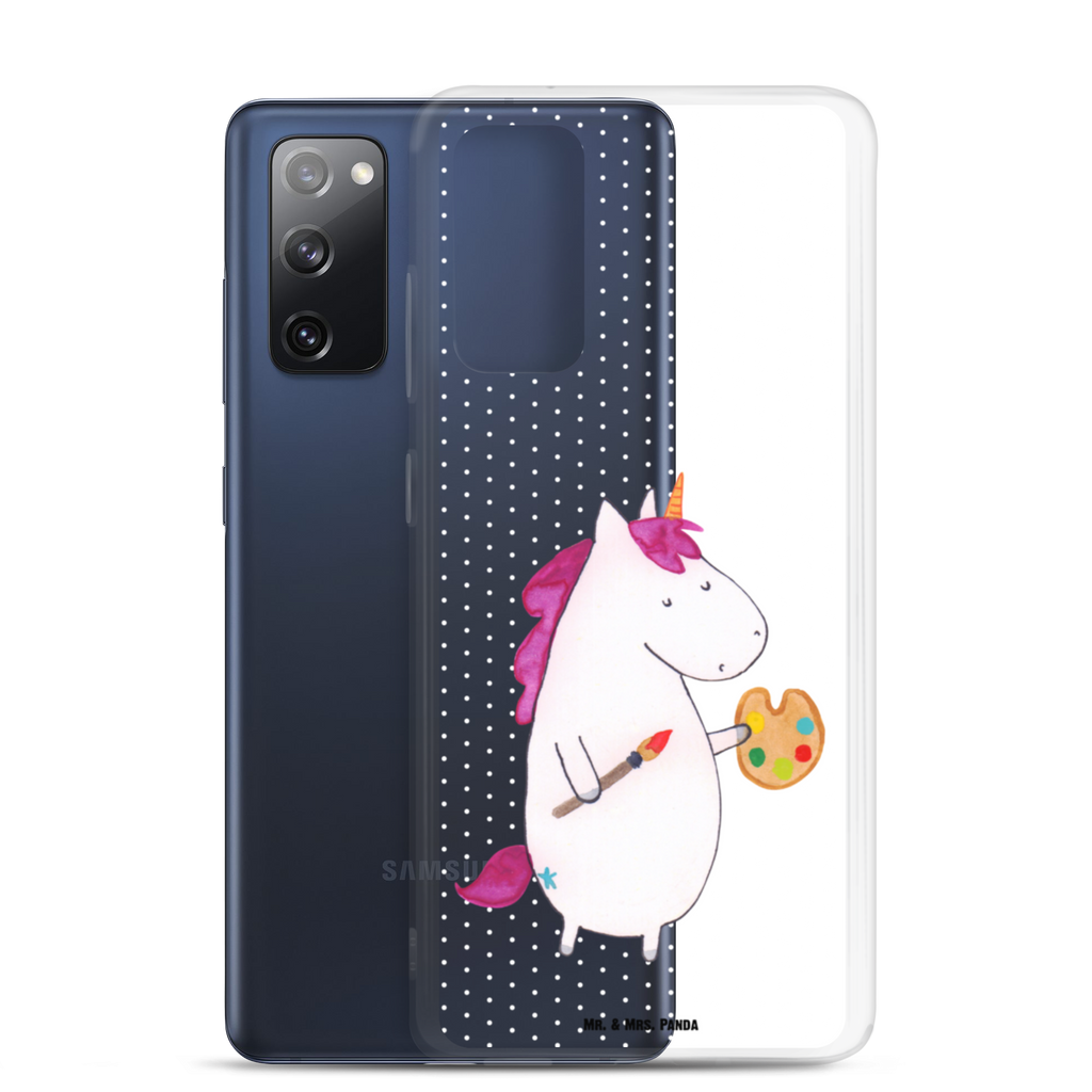 Handyhülle Einhorn Künstler Handyhülle, Handycover, Transparente Handyhülle, Flexible Handyhülle, Handyschutz, Transparent, Durchsichtig, Schutzhülle für Handy, Stilvolle Handyhülle, Robuste Handyhülle, Schutz vor Kratzern, Schützende Handyhülle, Einhorn, Einhörner, Einhorn Deko, Pegasus, Unicorn, Englisch, Künstler, Artist, Malen, Zeichnen, Welt, Farbe, Stift, Pinsel, Geschenk, Maler