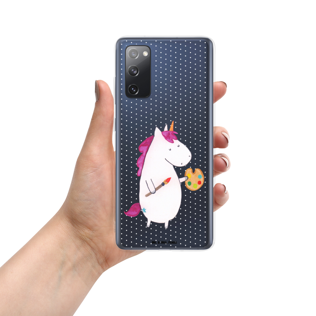 Handyhülle Einhorn Künstler Handyhülle, Handycover, Transparente Handyhülle, Flexible Handyhülle, Handyschutz, Transparent, Durchsichtig, Schutzhülle für Handy, Stilvolle Handyhülle, Robuste Handyhülle, Schutz vor Kratzern, Schützende Handyhülle, Einhorn, Einhörner, Einhorn Deko, Pegasus, Unicorn, Englisch, Künstler, Artist, Malen, Zeichnen, Welt, Farbe, Stift, Pinsel, Geschenk, Maler