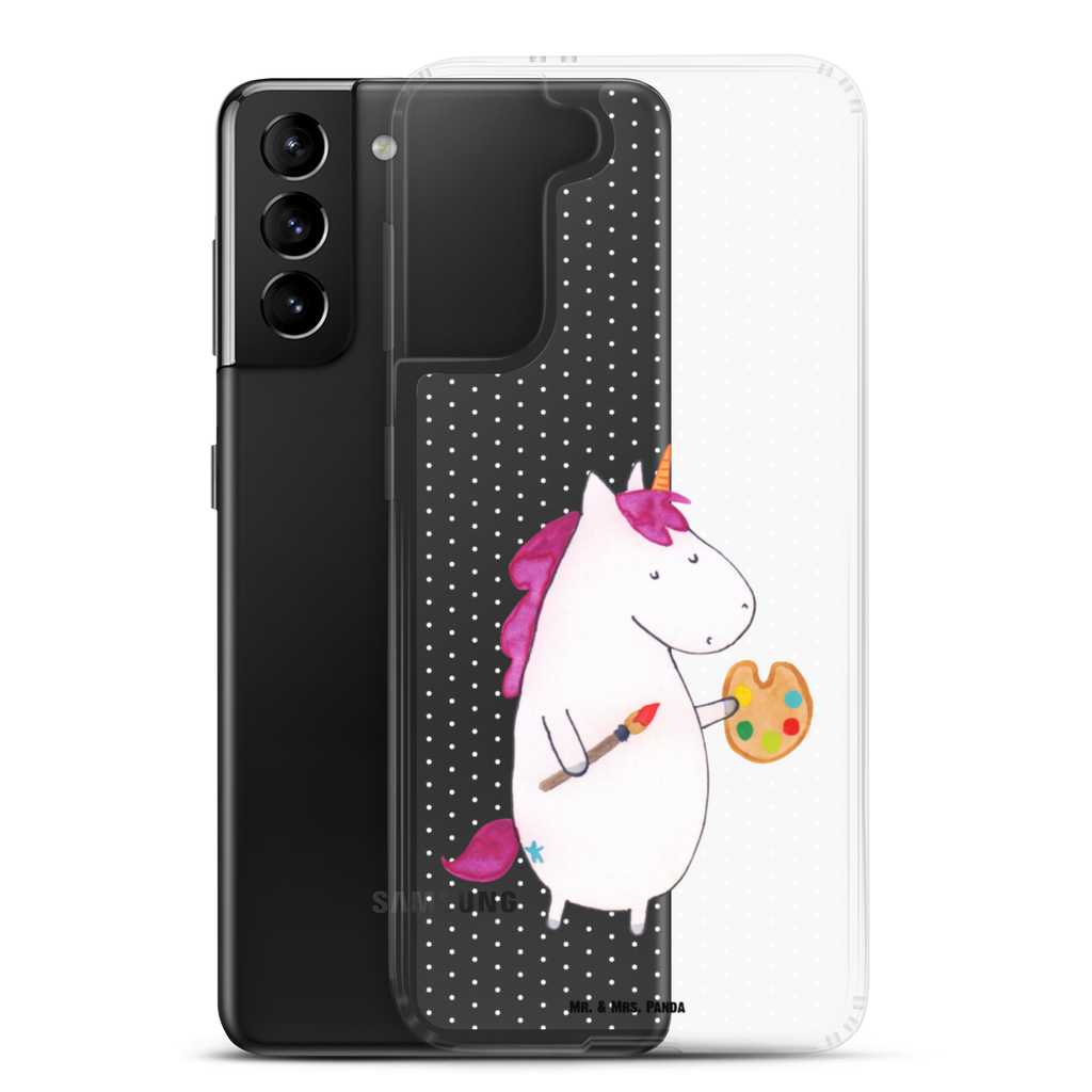 Handyhülle Einhorn Künstler Handyhülle, Handycover, Transparente Handyhülle, Flexible Handyhülle, Handyschutz, Transparent, Durchsichtig, Schutzhülle für Handy, Stilvolle Handyhülle, Robuste Handyhülle, Schutz vor Kratzern, Schützende Handyhülle, Einhorn, Einhörner, Einhorn Deko, Pegasus, Unicorn, Englisch, Künstler, Artist, Malen, Zeichnen, Welt, Farbe, Stift, Pinsel, Geschenk, Maler