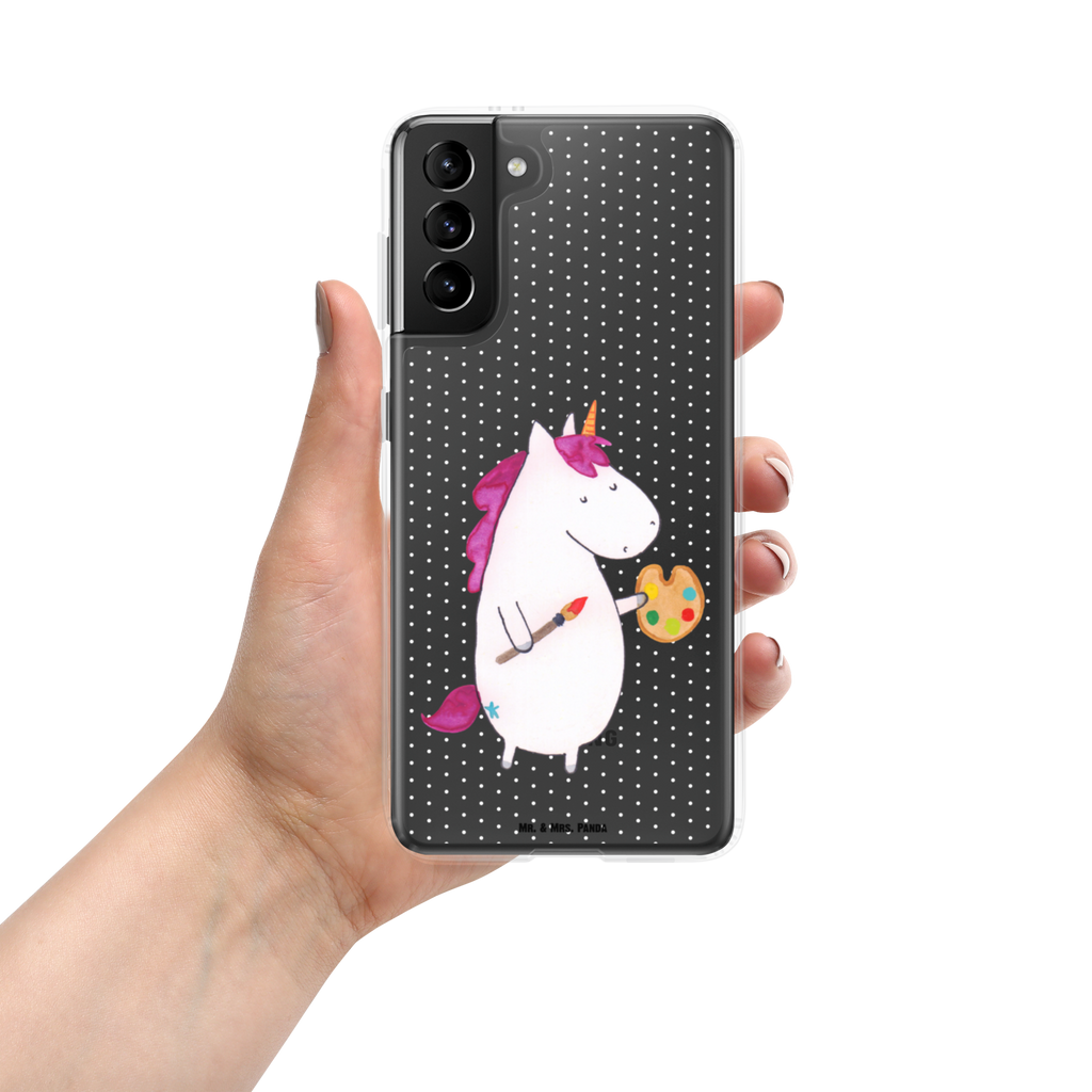 Handyhülle Einhorn Künstler Handyhülle, Handycover, Transparente Handyhülle, Flexible Handyhülle, Handyschutz, Transparent, Durchsichtig, Schutzhülle für Handy, Stilvolle Handyhülle, Robuste Handyhülle, Schutz vor Kratzern, Schützende Handyhülle, Einhorn, Einhörner, Einhorn Deko, Pegasus, Unicorn, Englisch, Künstler, Artist, Malen, Zeichnen, Welt, Farbe, Stift, Pinsel, Geschenk, Maler