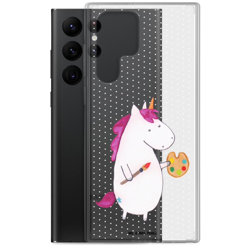 Handyhülle Einhorn Künstler Handyhülle, Handycover, Transparente Handyhülle, Flexible Handyhülle, Handyschutz, Transparent, Durchsichtig, Schutzhülle für Handy, Stilvolle Handyhülle, Robuste Handyhülle, Schutz vor Kratzern, Schützende Handyhülle, Einhorn, Einhörner, Einhorn Deko, Pegasus, Unicorn, Englisch, Künstler, Artist, Malen, Zeichnen, Welt, Farbe, Stift, Pinsel, Geschenk, Maler