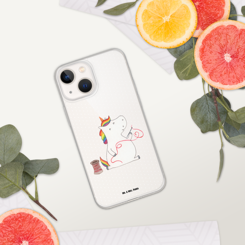 Handyhülle Einhorn Näherin Handyhülle, Handycover, Transparente Handyhülle, Flexible Handyhülle, Handyschutz, Transparent, Durchsichtig, Schutzhülle für Handy, Stilvolle Handyhülle, Robuste Handyhülle, Schutz vor Kratzern, Schützende Handyhülle, Einhorn, Einhörner, Einhorn Deko, Pegasus, Unicorn, Näherin, nähen, Mädchen, Freundin, Häkeln, Stricken, basteln, Nähzimmer