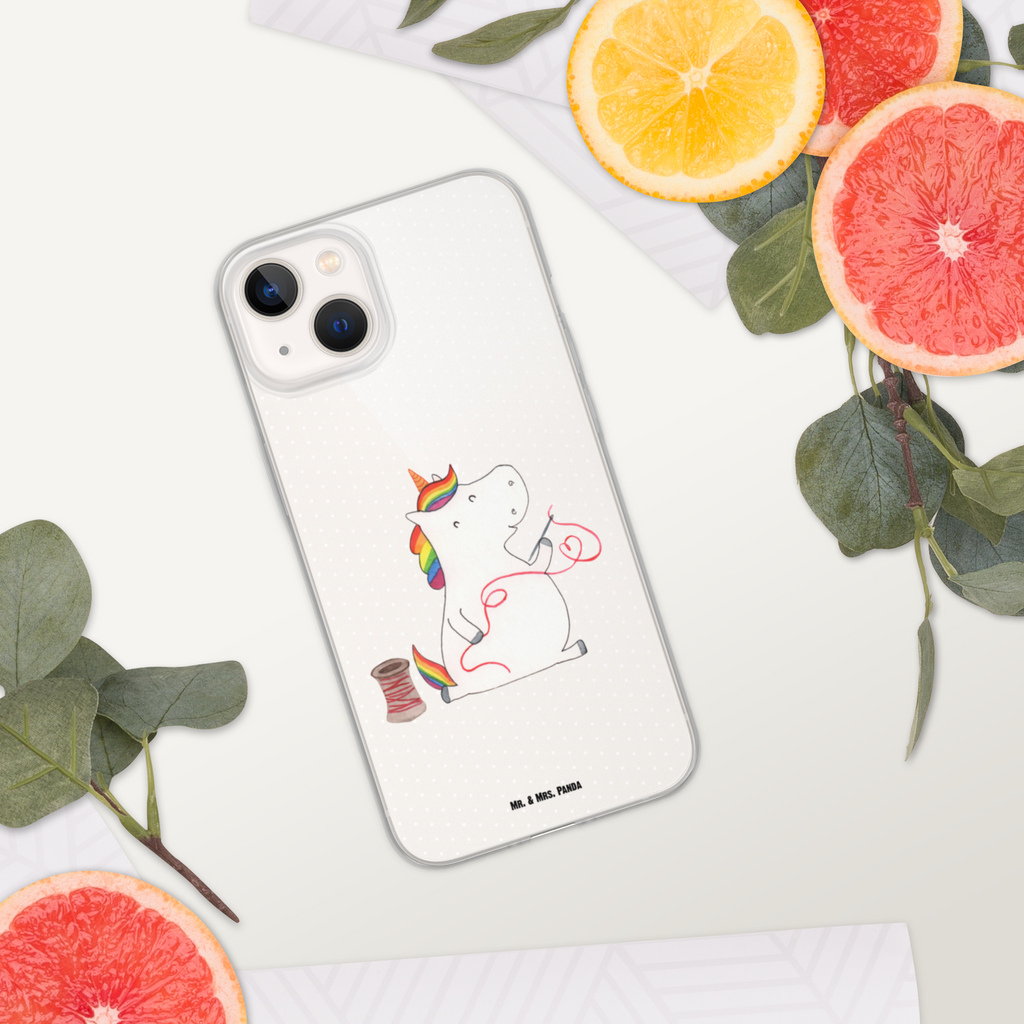 Handyhülle Einhorn Näherin Handyhülle, Handycover, Transparente Handyhülle, Flexible Handyhülle, Handyschutz, Transparent, Durchsichtig, Schutzhülle für Handy, Stilvolle Handyhülle, Robuste Handyhülle, Schutz vor Kratzern, Schützende Handyhülle, Einhorn, Einhörner, Einhorn Deko, Pegasus, Unicorn, Näherin, nähen, Mädchen, Freundin, Häkeln, Stricken, basteln, Nähzimmer