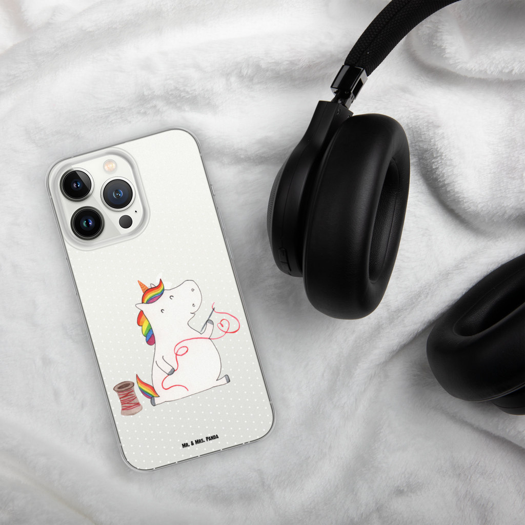 Handyhülle Einhorn Näherin Handyhülle, Handycover, Transparente Handyhülle, Flexible Handyhülle, Handyschutz, Transparent, Durchsichtig, Schutzhülle für Handy, Stilvolle Handyhülle, Robuste Handyhülle, Schutz vor Kratzern, Schützende Handyhülle, Einhorn, Einhörner, Einhorn Deko, Pegasus, Unicorn, Näherin, nähen, Mädchen, Freundin, Häkeln, Stricken, basteln, Nähzimmer