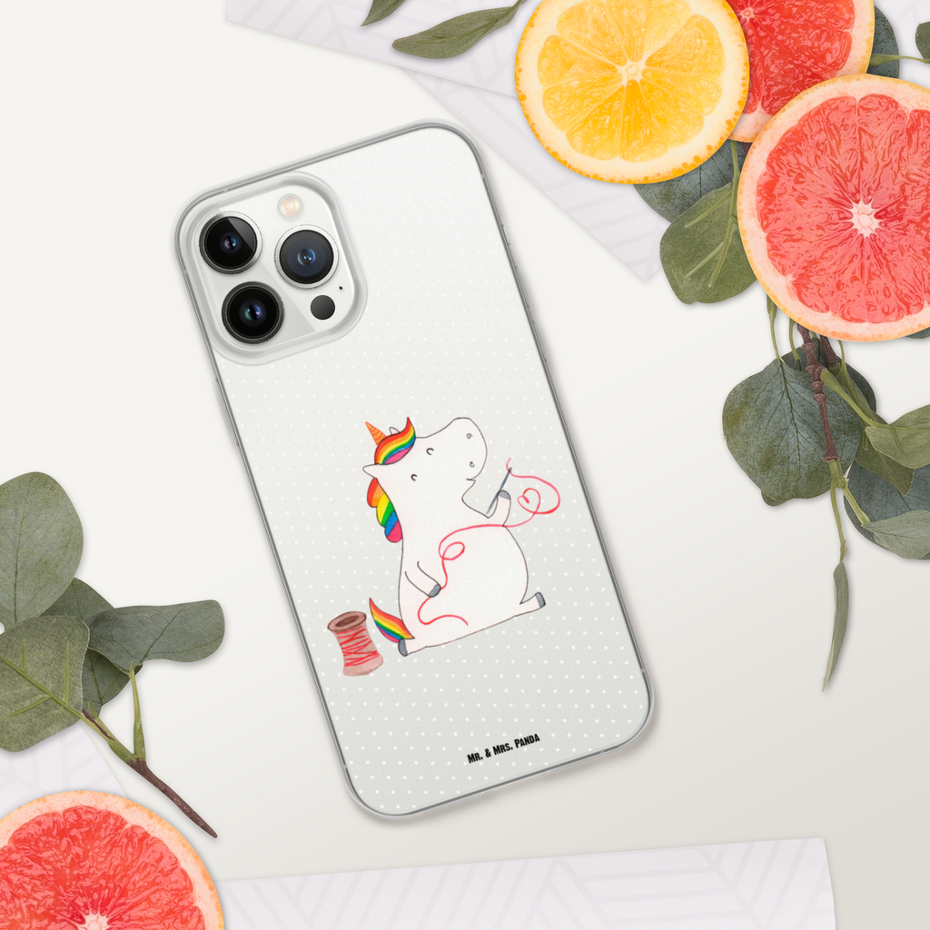 Handyhülle Einhorn Näherin Handyhülle, Handycover, Transparente Handyhülle, Flexible Handyhülle, Handyschutz, Transparent, Durchsichtig, Schutzhülle für Handy, Stilvolle Handyhülle, Robuste Handyhülle, Schutz vor Kratzern, Schützende Handyhülle, Einhorn, Einhörner, Einhorn Deko, Pegasus, Unicorn, Näherin, nähen, Mädchen, Freundin, Häkeln, Stricken, basteln, Nähzimmer