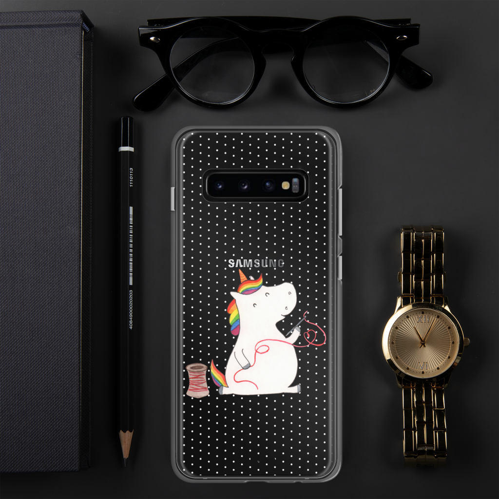 Handyhülle Einhorn Näherin Handyhülle, Handycover, Transparente Handyhülle, Flexible Handyhülle, Handyschutz, Transparent, Durchsichtig, Schutzhülle für Handy, Stilvolle Handyhülle, Robuste Handyhülle, Schutz vor Kratzern, Schützende Handyhülle, Einhorn, Einhörner, Einhorn Deko, Pegasus, Unicorn, Näherin, nähen, Mädchen, Freundin, Häkeln, Stricken, basteln, Nähzimmer