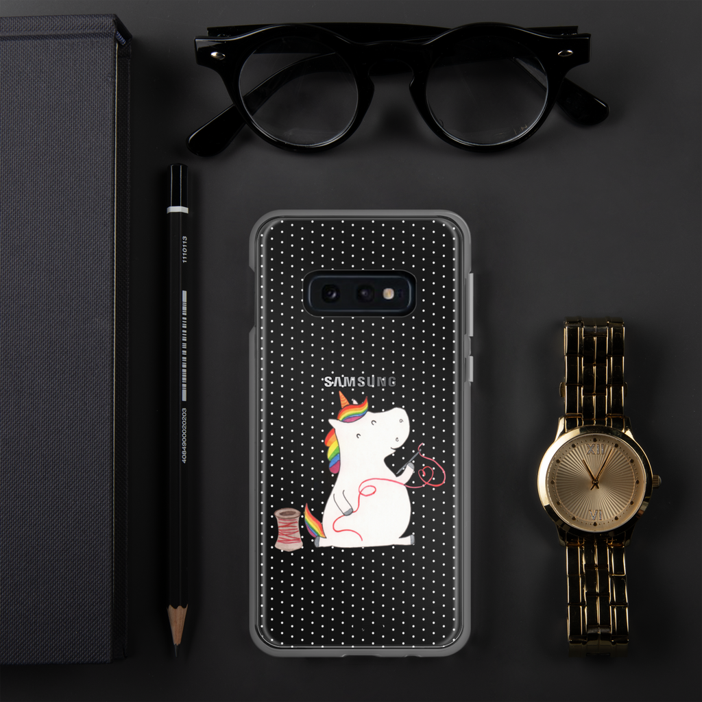 Handyhülle Einhorn Näherin Handyhülle, Handycover, Transparente Handyhülle, Flexible Handyhülle, Handyschutz, Transparent, Durchsichtig, Schutzhülle für Handy, Stilvolle Handyhülle, Robuste Handyhülle, Schutz vor Kratzern, Schützende Handyhülle, Einhorn, Einhörner, Einhorn Deko, Pegasus, Unicorn, Näherin, nähen, Mädchen, Freundin, Häkeln, Stricken, basteln, Nähzimmer