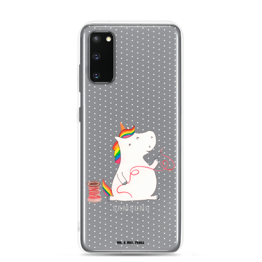 Handyhülle Einhorn Näherin Handyhülle, Handycover, Transparente Handyhülle, Flexible Handyhülle, Handyschutz, Transparent, Durchsichtig, Schutzhülle für Handy, Stilvolle Handyhülle, Robuste Handyhülle, Schutz vor Kratzern, Schützende Handyhülle, Einhorn, Einhörner, Einhorn Deko, Pegasus, Unicorn, Näherin, nähen, Mädchen, Freundin, Häkeln, Stricken, basteln, Nähzimmer