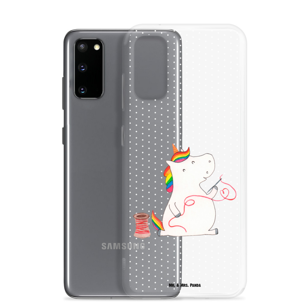 Handyhülle Einhorn Näherin Handyhülle, Handycover, Transparente Handyhülle, Flexible Handyhülle, Handyschutz, Transparent, Durchsichtig, Schutzhülle für Handy, Stilvolle Handyhülle, Robuste Handyhülle, Schutz vor Kratzern, Schützende Handyhülle, Einhorn, Einhörner, Einhorn Deko, Pegasus, Unicorn, Näherin, nähen, Mädchen, Freundin, Häkeln, Stricken, basteln, Nähzimmer