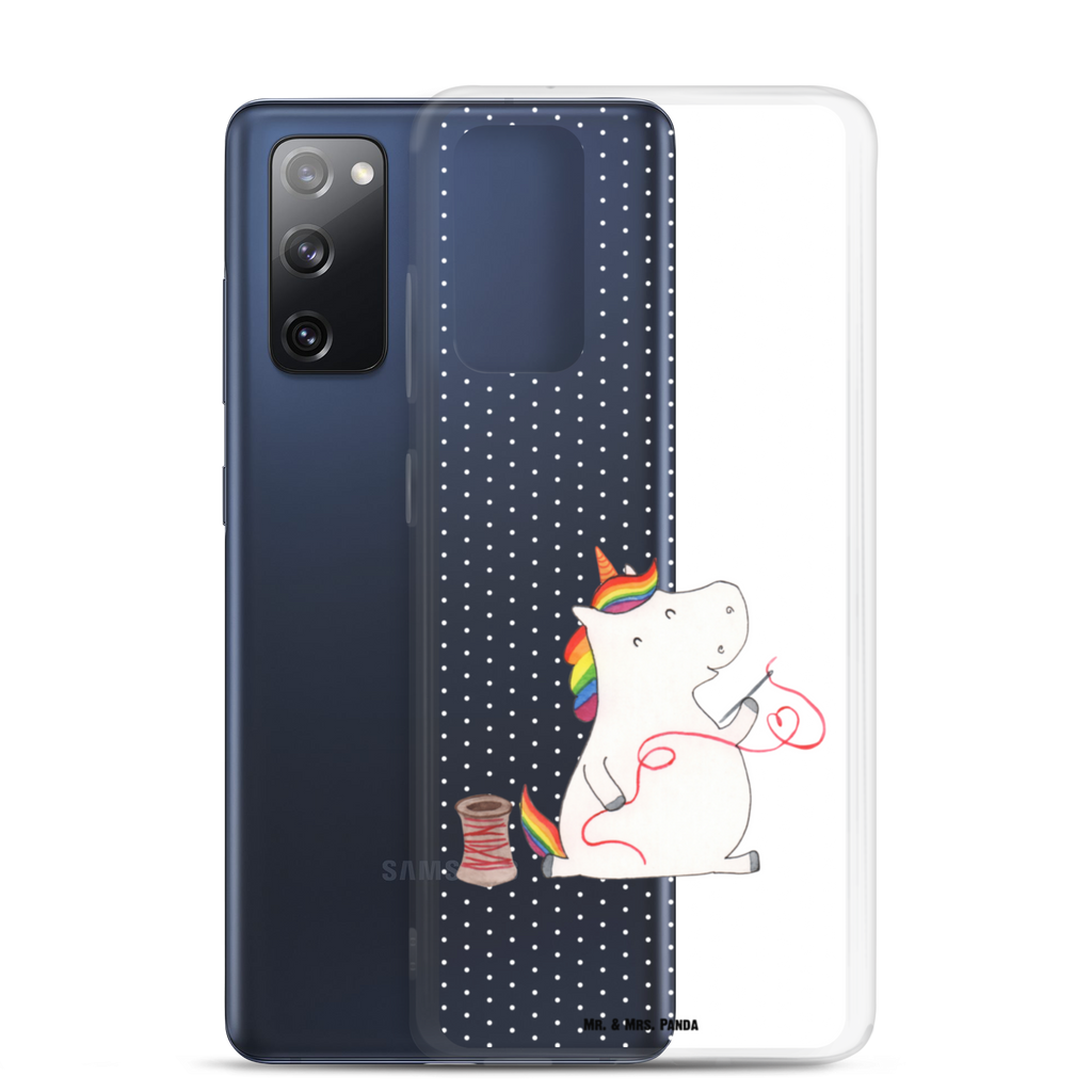 Handyhülle Einhorn Näherin Handyhülle, Handycover, Transparente Handyhülle, Flexible Handyhülle, Handyschutz, Transparent, Durchsichtig, Schutzhülle für Handy, Stilvolle Handyhülle, Robuste Handyhülle, Schutz vor Kratzern, Schützende Handyhülle, Einhorn, Einhörner, Einhorn Deko, Pegasus, Unicorn, Näherin, nähen, Mädchen, Freundin, Häkeln, Stricken, basteln, Nähzimmer