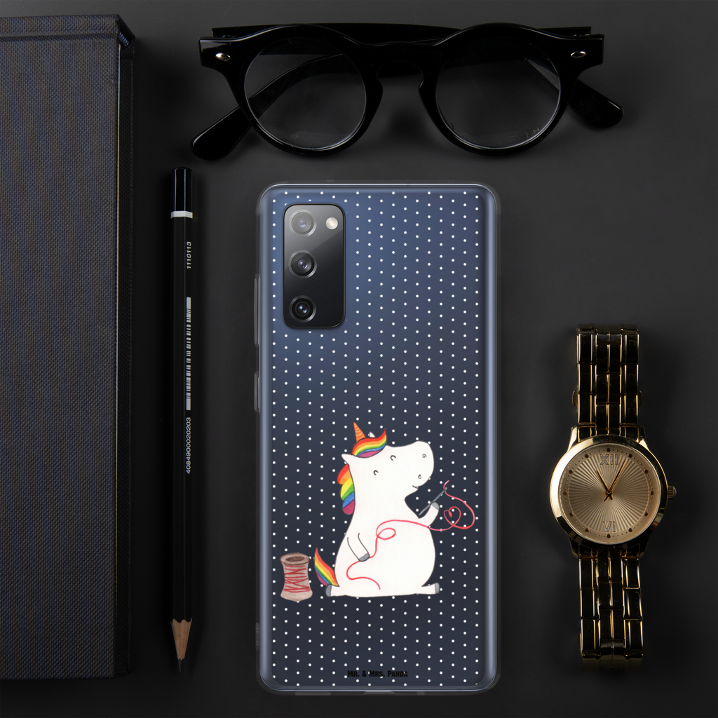 Handyhülle Einhorn Näherin Handyhülle, Handycover, Transparente Handyhülle, Flexible Handyhülle, Handyschutz, Transparent, Durchsichtig, Schutzhülle für Handy, Stilvolle Handyhülle, Robuste Handyhülle, Schutz vor Kratzern, Schützende Handyhülle, Einhorn, Einhörner, Einhorn Deko, Pegasus, Unicorn, Näherin, nähen, Mädchen, Freundin, Häkeln, Stricken, basteln, Nähzimmer