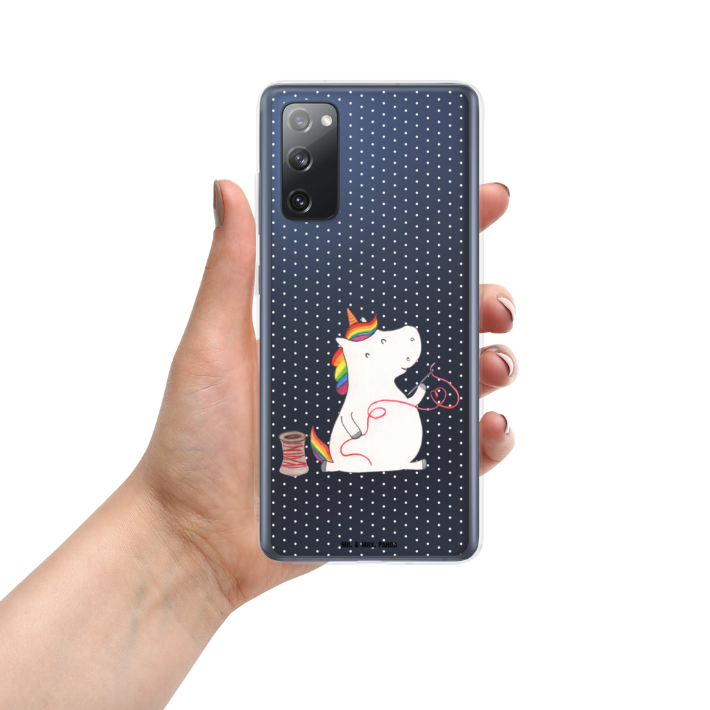 Handyhülle Einhorn Näherin Handyhülle, Handycover, Transparente Handyhülle, Flexible Handyhülle, Handyschutz, Transparent, Durchsichtig, Schutzhülle für Handy, Stilvolle Handyhülle, Robuste Handyhülle, Schutz vor Kratzern, Schützende Handyhülle, Einhorn, Einhörner, Einhorn Deko, Pegasus, Unicorn, Näherin, nähen, Mädchen, Freundin, Häkeln, Stricken, basteln, Nähzimmer