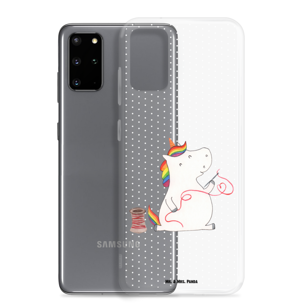 Handyhülle Einhorn Näherin Handyhülle, Handycover, Transparente Handyhülle, Flexible Handyhülle, Handyschutz, Transparent, Durchsichtig, Schutzhülle für Handy, Stilvolle Handyhülle, Robuste Handyhülle, Schutz vor Kratzern, Schützende Handyhülle, Einhorn, Einhörner, Einhorn Deko, Pegasus, Unicorn, Näherin, nähen, Mädchen, Freundin, Häkeln, Stricken, basteln, Nähzimmer