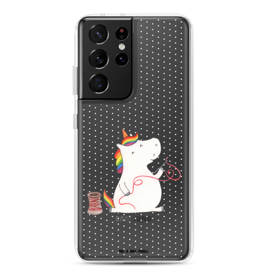 Handyhülle Einhorn Näherin Handyhülle, Handycover, Transparente Handyhülle, Flexible Handyhülle, Handyschutz, Transparent, Durchsichtig, Schutzhülle für Handy, Stilvolle Handyhülle, Robuste Handyhülle, Schutz vor Kratzern, Schützende Handyhülle, Einhorn, Einhörner, Einhorn Deko, Pegasus, Unicorn, Näherin, nähen, Mädchen, Freundin, Häkeln, Stricken, basteln, Nähzimmer