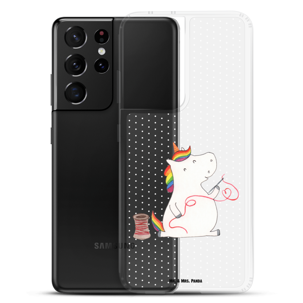 Handyhülle Einhorn Näherin Handyhülle, Handycover, Transparente Handyhülle, Flexible Handyhülle, Handyschutz, Transparent, Durchsichtig, Schutzhülle für Handy, Stilvolle Handyhülle, Robuste Handyhülle, Schutz vor Kratzern, Schützende Handyhülle, Einhorn, Einhörner, Einhorn Deko, Pegasus, Unicorn, Näherin, nähen, Mädchen, Freundin, Häkeln, Stricken, basteln, Nähzimmer