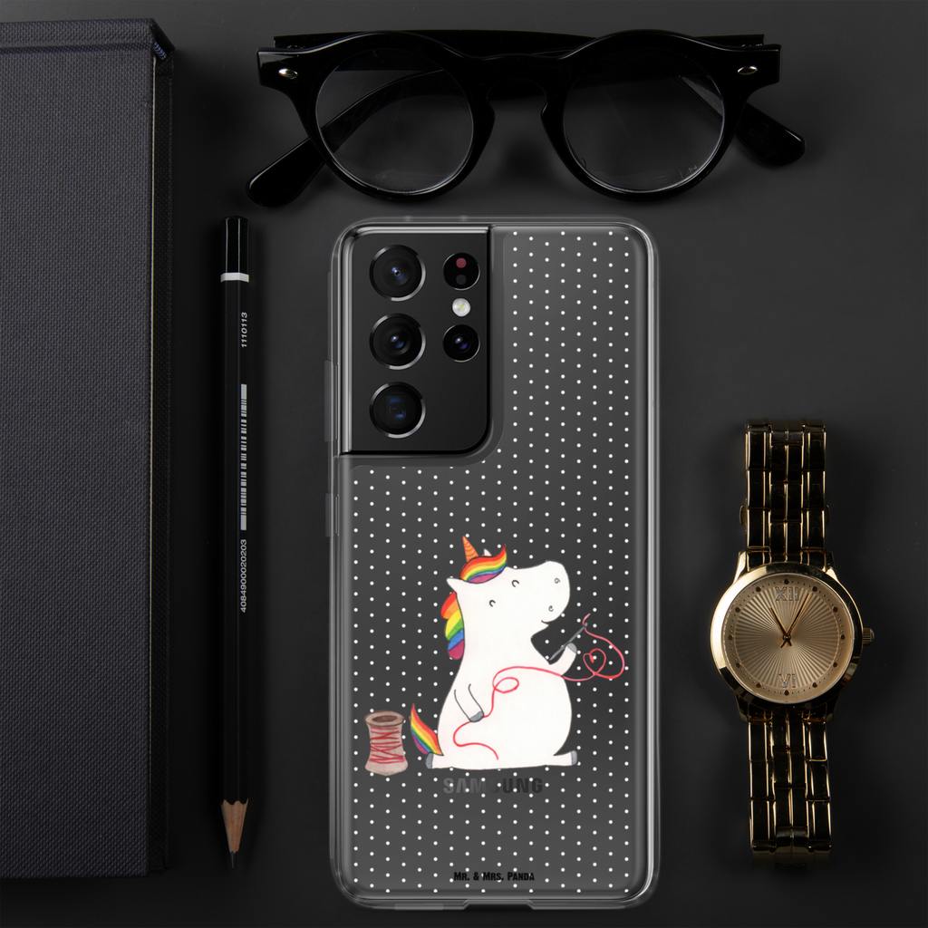 Handyhülle Einhorn Näherin Handyhülle, Handycover, Transparente Handyhülle, Flexible Handyhülle, Handyschutz, Transparent, Durchsichtig, Schutzhülle für Handy, Stilvolle Handyhülle, Robuste Handyhülle, Schutz vor Kratzern, Schützende Handyhülle, Einhorn, Einhörner, Einhorn Deko, Pegasus, Unicorn, Näherin, nähen, Mädchen, Freundin, Häkeln, Stricken, basteln, Nähzimmer