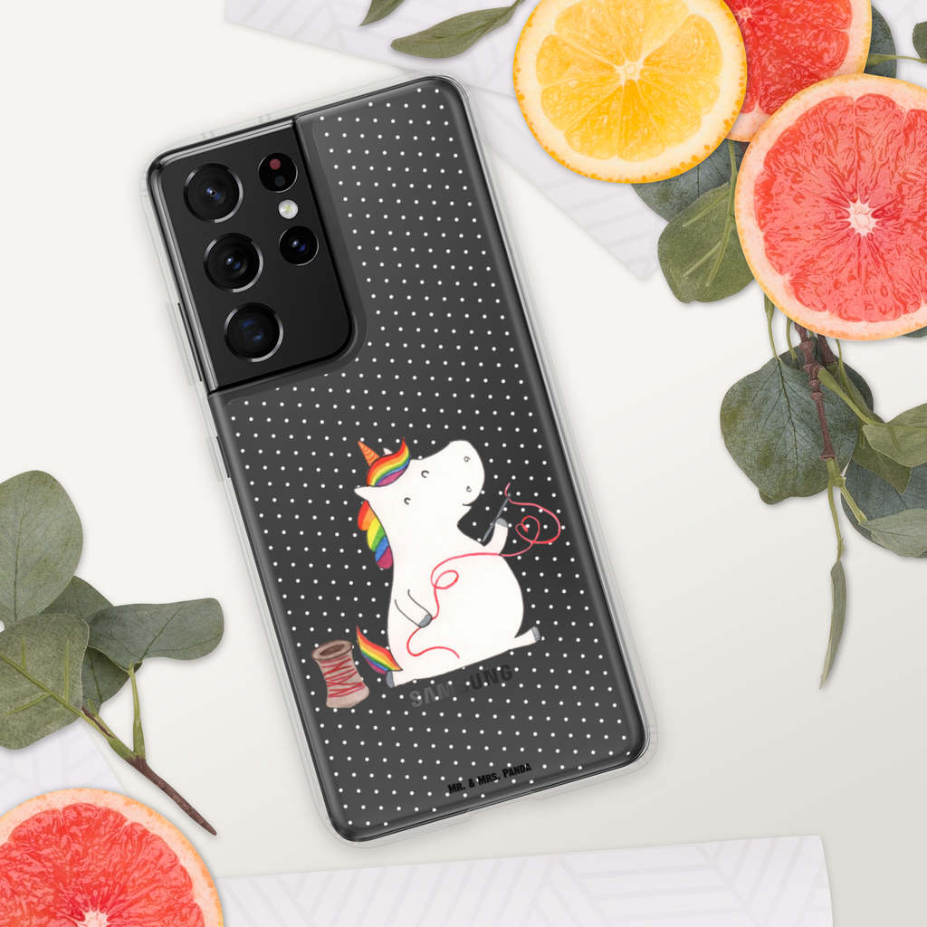 Handyhülle Einhorn Näherin Handyhülle, Handycover, Transparente Handyhülle, Flexible Handyhülle, Handyschutz, Transparent, Durchsichtig, Schutzhülle für Handy, Stilvolle Handyhülle, Robuste Handyhülle, Schutz vor Kratzern, Schützende Handyhülle, Einhorn, Einhörner, Einhorn Deko, Pegasus, Unicorn, Näherin, nähen, Mädchen, Freundin, Häkeln, Stricken, basteln, Nähzimmer