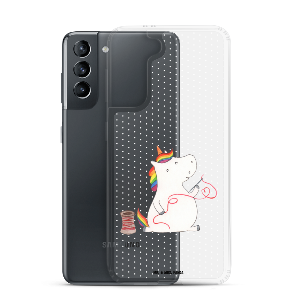 Handyhülle Einhorn Näherin Handyhülle, Handycover, Transparente Handyhülle, Flexible Handyhülle, Handyschutz, Transparent, Durchsichtig, Schutzhülle für Handy, Stilvolle Handyhülle, Robuste Handyhülle, Schutz vor Kratzern, Schützende Handyhülle, Einhorn, Einhörner, Einhorn Deko, Pegasus, Unicorn, Näherin, nähen, Mädchen, Freundin, Häkeln, Stricken, basteln, Nähzimmer