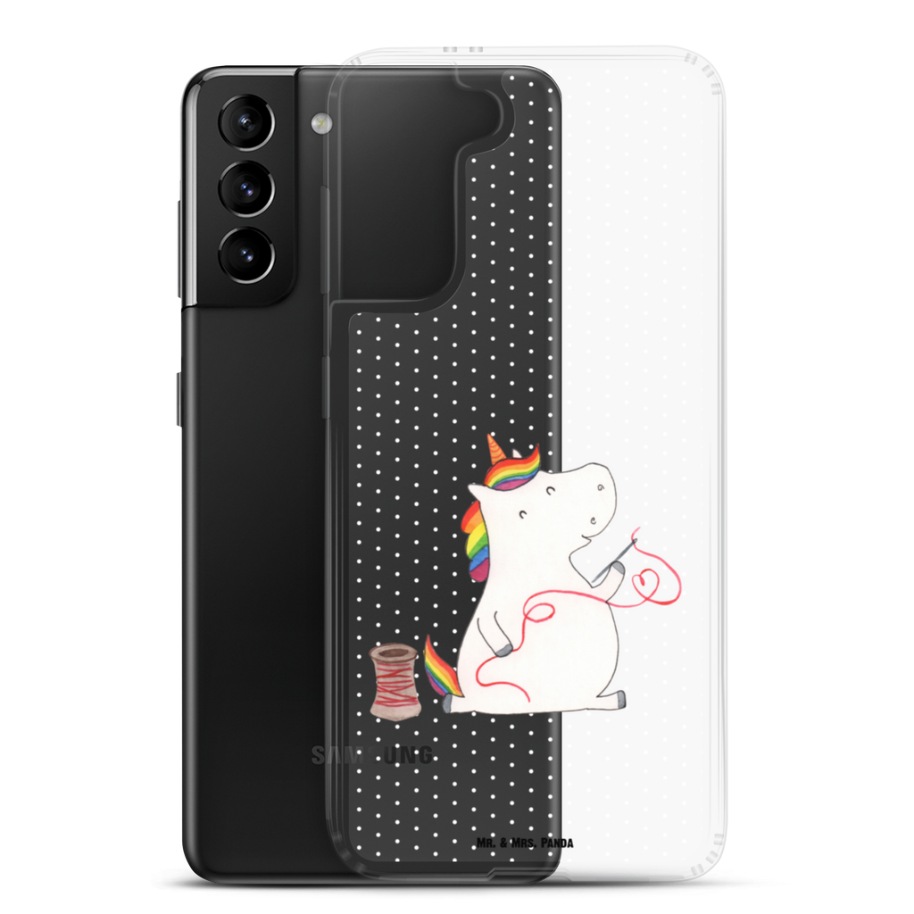 Handyhülle Einhorn Näherin Handyhülle, Handycover, Transparente Handyhülle, Flexible Handyhülle, Handyschutz, Transparent, Durchsichtig, Schutzhülle für Handy, Stilvolle Handyhülle, Robuste Handyhülle, Schutz vor Kratzern, Schützende Handyhülle, Einhorn, Einhörner, Einhorn Deko, Pegasus, Unicorn, Näherin, nähen, Mädchen, Freundin, Häkeln, Stricken, basteln, Nähzimmer