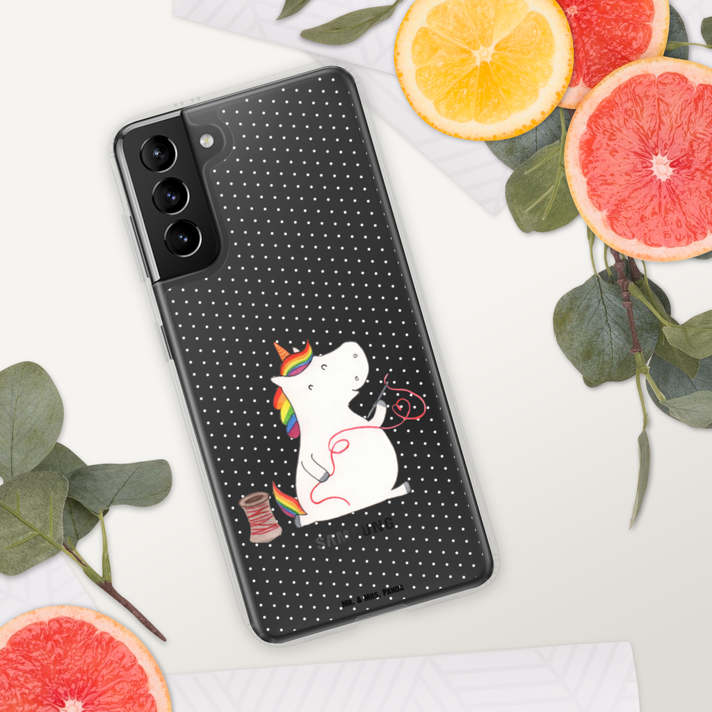 Handyhülle Einhorn Näherin Handyhülle, Handycover, Transparente Handyhülle, Flexible Handyhülle, Handyschutz, Transparent, Durchsichtig, Schutzhülle für Handy, Stilvolle Handyhülle, Robuste Handyhülle, Schutz vor Kratzern, Schützende Handyhülle, Einhorn, Einhörner, Einhorn Deko, Pegasus, Unicorn, Näherin, nähen, Mädchen, Freundin, Häkeln, Stricken, basteln, Nähzimmer