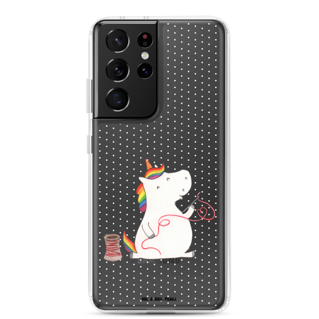 Handyhülle Einhorn Näherin Handyhülle, Handycover, Transparente Handyhülle, Flexible Handyhülle, Handyschutz, Transparent, Durchsichtig, Schutzhülle für Handy, Stilvolle Handyhülle, Robuste Handyhülle, Schutz vor Kratzern, Schützende Handyhülle, Einhorn, Einhörner, Einhorn Deko, Pegasus, Unicorn, Näherin, nähen, Mädchen, Freundin, Häkeln, Stricken, basteln, Nähzimmer