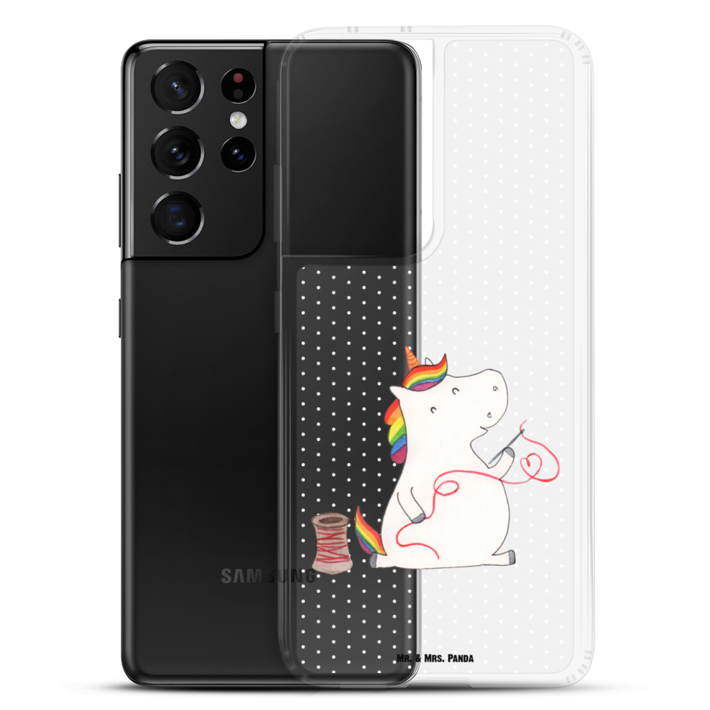 Handyhülle Einhorn Näherin Handyhülle, Handycover, Transparente Handyhülle, Flexible Handyhülle, Handyschutz, Transparent, Durchsichtig, Schutzhülle für Handy, Stilvolle Handyhülle, Robuste Handyhülle, Schutz vor Kratzern, Schützende Handyhülle, Einhorn, Einhörner, Einhorn Deko, Pegasus, Unicorn, Näherin, nähen, Mädchen, Freundin, Häkeln, Stricken, basteln, Nähzimmer