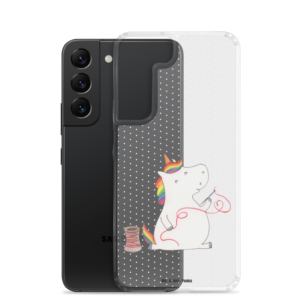 Handyhülle Einhorn Näherin Handyhülle, Handycover, Transparente Handyhülle, Flexible Handyhülle, Handyschutz, Transparent, Durchsichtig, Schutzhülle für Handy, Stilvolle Handyhülle, Robuste Handyhülle, Schutz vor Kratzern, Schützende Handyhülle, Einhorn, Einhörner, Einhorn Deko, Pegasus, Unicorn, Näherin, nähen, Mädchen, Freundin, Häkeln, Stricken, basteln, Nähzimmer