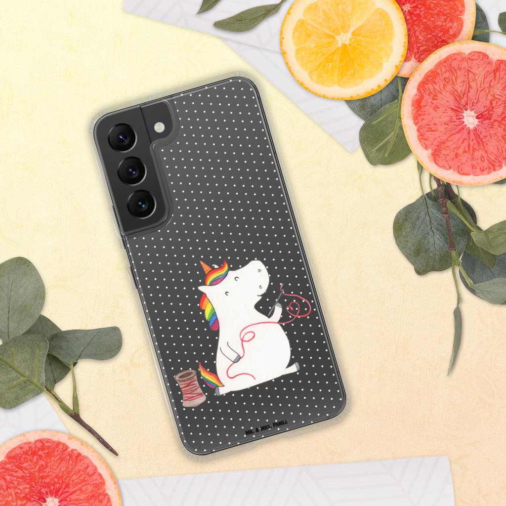Handyhülle Einhorn Näherin Handyhülle, Handycover, Transparente Handyhülle, Flexible Handyhülle, Handyschutz, Transparent, Durchsichtig, Schutzhülle für Handy, Stilvolle Handyhülle, Robuste Handyhülle, Schutz vor Kratzern, Schützende Handyhülle, Einhorn, Einhörner, Einhorn Deko, Pegasus, Unicorn, Näherin, nähen, Mädchen, Freundin, Häkeln, Stricken, basteln, Nähzimmer