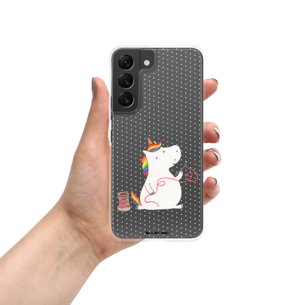 Handyhülle Einhorn Näherin Handyhülle, Handycover, Transparente Handyhülle, Flexible Handyhülle, Handyschutz, Transparent, Durchsichtig, Schutzhülle für Handy, Stilvolle Handyhülle, Robuste Handyhülle, Schutz vor Kratzern, Schützende Handyhülle, Einhorn, Einhörner, Einhorn Deko, Pegasus, Unicorn, Näherin, nähen, Mädchen, Freundin, Häkeln, Stricken, basteln, Nähzimmer