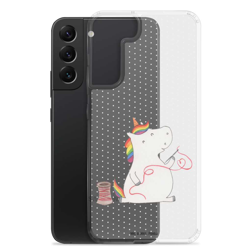 Handyhülle Einhorn Näherin Handyhülle, Handycover, Transparente Handyhülle, Flexible Handyhülle, Handyschutz, Transparent, Durchsichtig, Schutzhülle für Handy, Stilvolle Handyhülle, Robuste Handyhülle, Schutz vor Kratzern, Schützende Handyhülle, Einhorn, Einhörner, Einhorn Deko, Pegasus, Unicorn, Näherin, nähen, Mädchen, Freundin, Häkeln, Stricken, basteln, Nähzimmer
