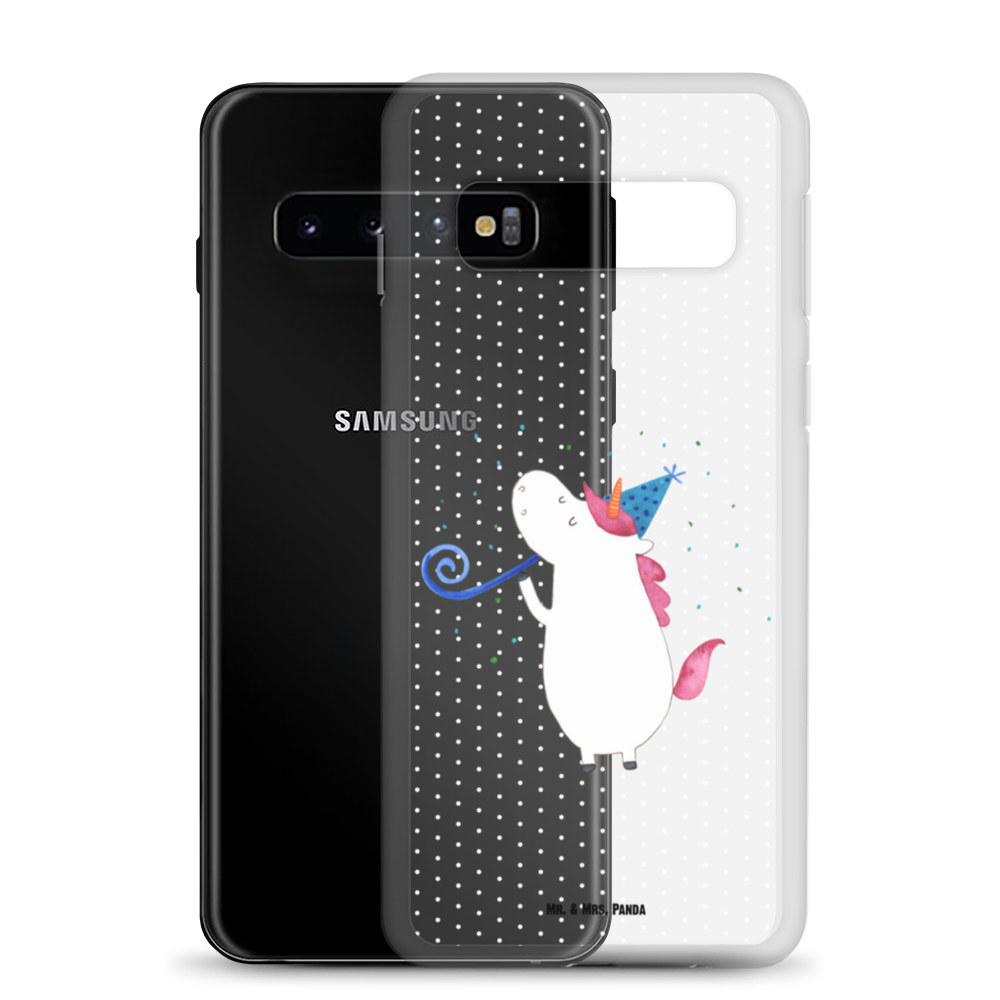 Handyhülle Einhorn Party Handyhülle, Handycover, Transparente Handyhülle, Flexible Handyhülle, Handyschutz, Transparent, Durchsichtig, Schutzhülle für Handy, Stilvolle Handyhülle, Robuste Handyhülle, Schutz vor Kratzern, Schützende Handyhülle, Einhorn, Einhörner, Einhorn Deko, Pegasus, Unicorn, Glitzer, Konfetti, Party, Geburtstag, Feier, Fest, Alkohol, Disco, Club