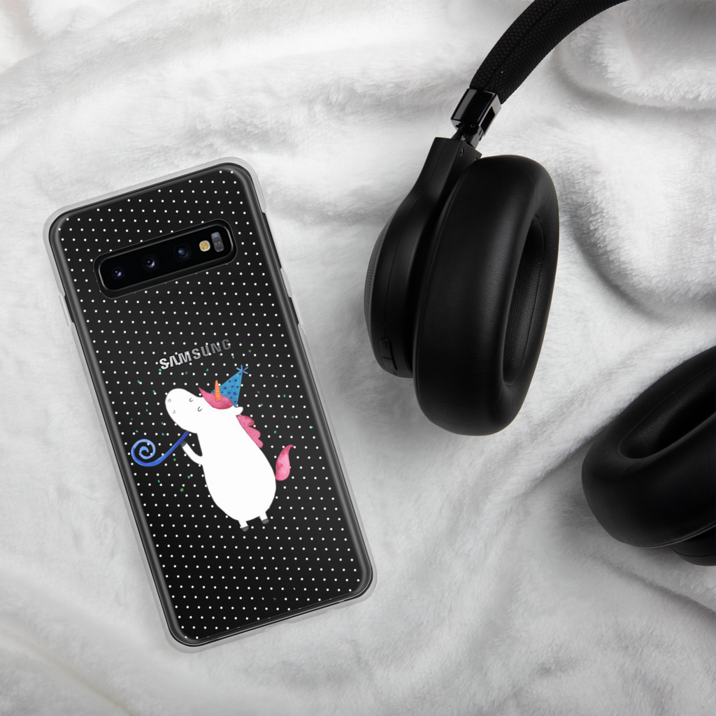 Handyhülle Einhorn Party Handyhülle, Handycover, Transparente Handyhülle, Flexible Handyhülle, Handyschutz, Transparent, Durchsichtig, Schutzhülle für Handy, Stilvolle Handyhülle, Robuste Handyhülle, Schutz vor Kratzern, Schützende Handyhülle, Einhorn, Einhörner, Einhorn Deko, Pegasus, Unicorn, Glitzer, Konfetti, Party, Geburtstag, Feier, Fest, Alkohol, Disco, Club