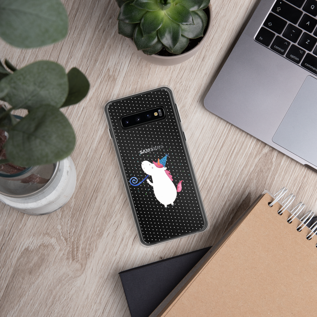 Handyhülle Einhorn Party Handyhülle, Handycover, Transparente Handyhülle, Flexible Handyhülle, Handyschutz, Transparent, Durchsichtig, Schutzhülle für Handy, Stilvolle Handyhülle, Robuste Handyhülle, Schutz vor Kratzern, Schützende Handyhülle, Einhorn, Einhörner, Einhorn Deko, Pegasus, Unicorn, Glitzer, Konfetti, Party, Geburtstag, Feier, Fest, Alkohol, Disco, Club