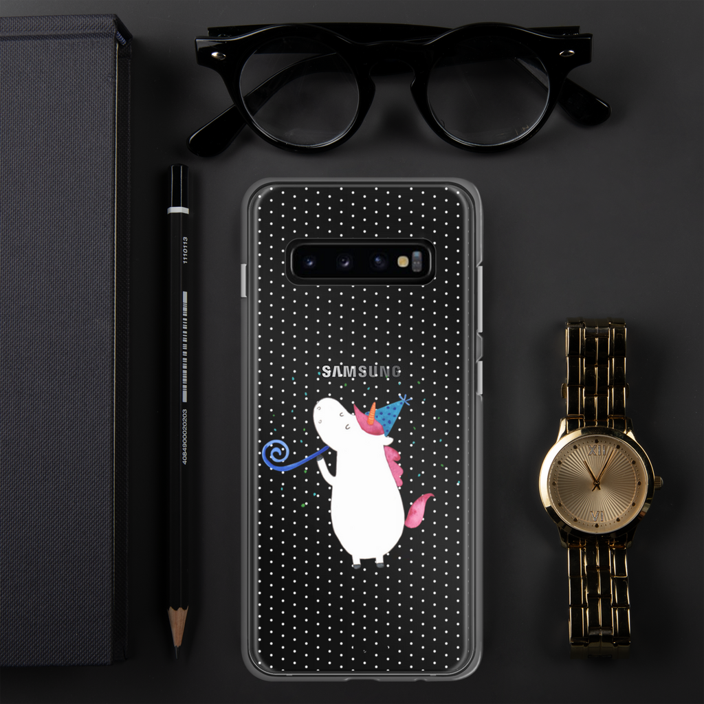 Handyhülle Einhorn Party Handyhülle, Handycover, Transparente Handyhülle, Flexible Handyhülle, Handyschutz, Transparent, Durchsichtig, Schutzhülle für Handy, Stilvolle Handyhülle, Robuste Handyhülle, Schutz vor Kratzern, Schützende Handyhülle, Einhorn, Einhörner, Einhorn Deko, Pegasus, Unicorn, Glitzer, Konfetti, Party, Geburtstag, Feier, Fest, Alkohol, Disco, Club