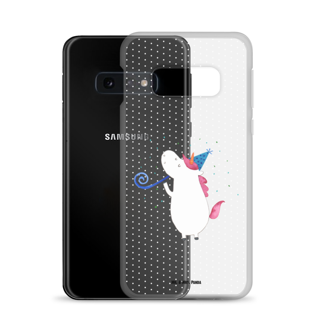 Handyhülle Einhorn Party Handyhülle, Handycover, Transparente Handyhülle, Flexible Handyhülle, Handyschutz, Transparent, Durchsichtig, Schutzhülle für Handy, Stilvolle Handyhülle, Robuste Handyhülle, Schutz vor Kratzern, Schützende Handyhülle, Einhorn, Einhörner, Einhorn Deko, Pegasus, Unicorn, Glitzer, Konfetti, Party, Geburtstag, Feier, Fest, Alkohol, Disco, Club