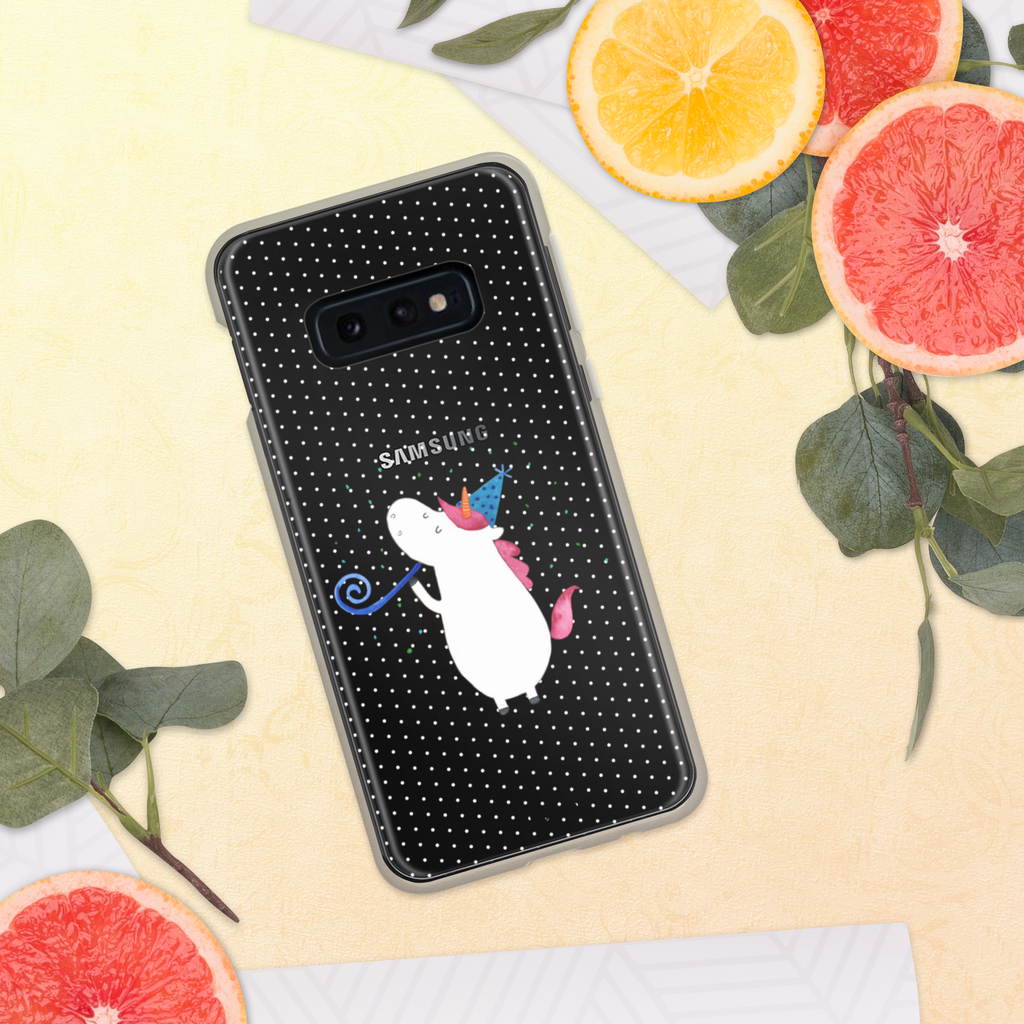 Handyhülle Einhorn Party Handyhülle, Handycover, Transparente Handyhülle, Flexible Handyhülle, Handyschutz, Transparent, Durchsichtig, Schutzhülle für Handy, Stilvolle Handyhülle, Robuste Handyhülle, Schutz vor Kratzern, Schützende Handyhülle, Einhorn, Einhörner, Einhorn Deko, Pegasus, Unicorn, Glitzer, Konfetti, Party, Geburtstag, Feier, Fest, Alkohol, Disco, Club