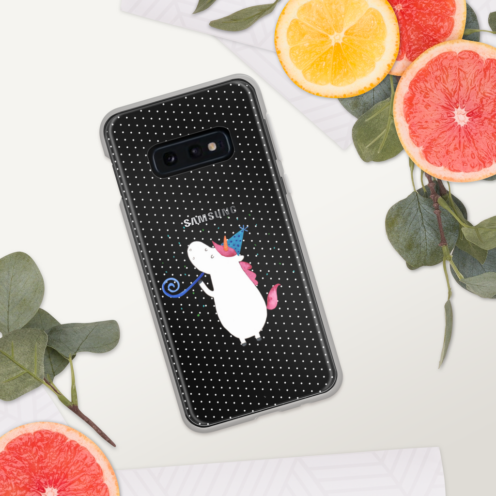 Handyhülle Einhorn Party Handyhülle, Handycover, Transparente Handyhülle, Flexible Handyhülle, Handyschutz, Transparent, Durchsichtig, Schutzhülle für Handy, Stilvolle Handyhülle, Robuste Handyhülle, Schutz vor Kratzern, Schützende Handyhülle, Einhorn, Einhörner, Einhorn Deko, Pegasus, Unicorn, Glitzer, Konfetti, Party, Geburtstag, Feier, Fest, Alkohol, Disco, Club